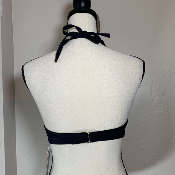 Coastal Blue Women's Swimwear Bra-Sized Underwire Shirred-Front Bikini Top - 34C - Picture 4 of 8